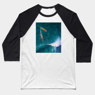 Surfer Koi-fish Baseball T-Shirt